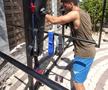 Ronaldo Deaconu nu stă prea mult departe de sala de forță și de minge nici în vacanță.