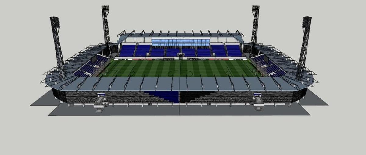 Plan stadion Academica Clinceni
