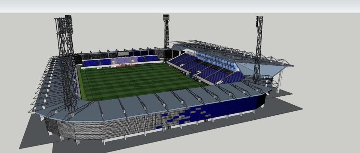 Plan stadion Academica Clinceni