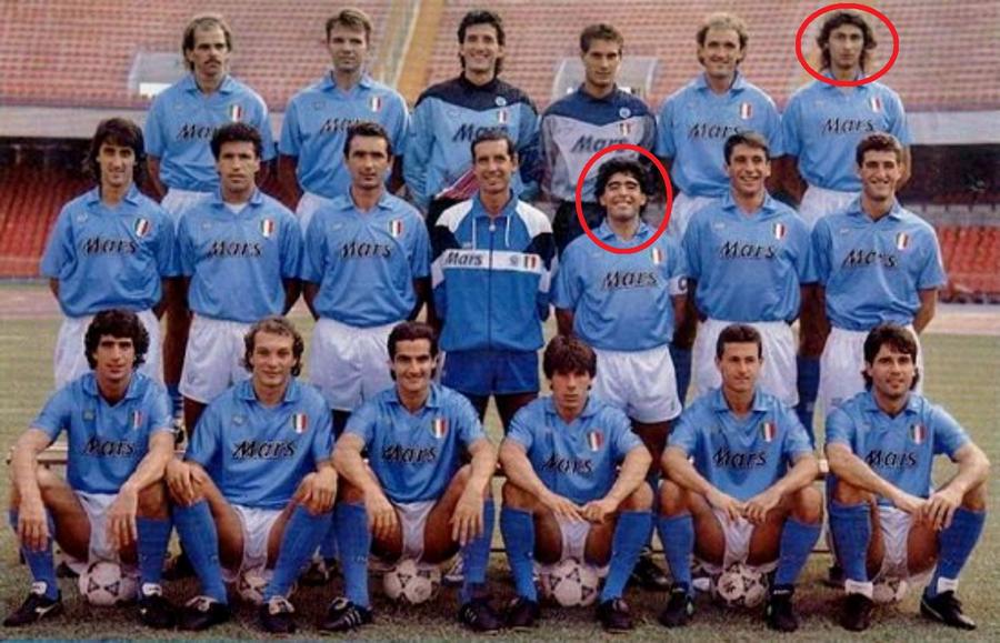 Silenzi în trupa lui Napoli, alături de Maradona „Pennelone”, primul din Premier