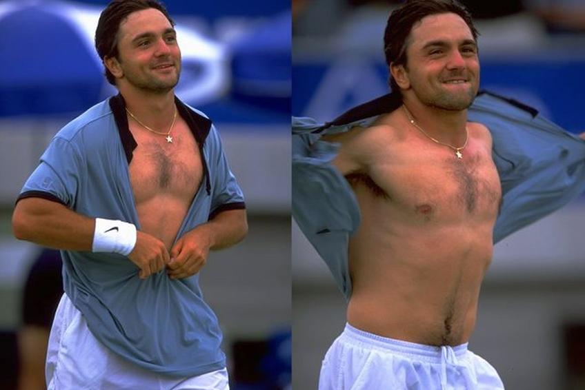 Andrew Ilie și gestul marcă-înregistrată / Sursă foto: tennis.com.au
