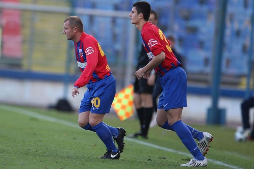 Vlad Rusu, alături de Dorinel Munteanu la FCSB / foto: Arhivă GSP