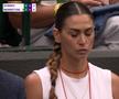 Melissa Satta, în lojă la meciul lui Berrettini cu Zverev / Sursă foto: Twitter