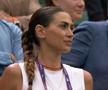 Melissa Satta, în lojă la meciul lui Berrettini cu Zverev / Sursă foto: Twitter