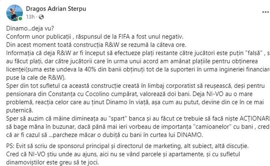 Crește presiunea! Andrei Nicolescu și Eugen Voicu au parte de noi contestatari: „Au o mare problemă! Ar fi cazul să parcheze dubița cu bani în curtea lui Dinamo”