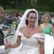 Cătălina Ponor s-a căsătorit cu Bogdan Jianu. Foto: Captură ProTV
