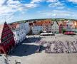 550 de fani ai lui Toni Kroos au scris cu corpurile lor, în piața centrală a orașului, numele lui Toni Kroos și 10-le de pe tricou / Foto: Imago