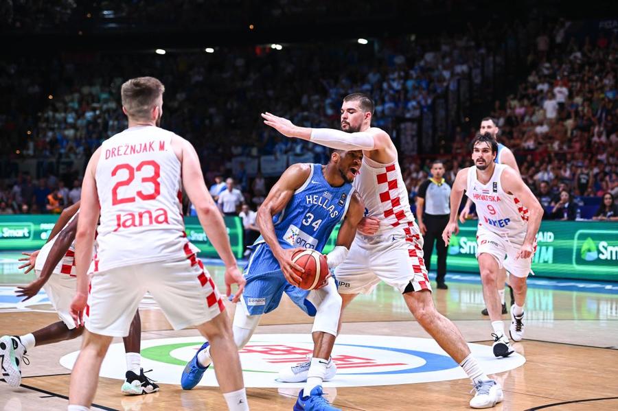 Croțaia - Grecia, scor 69-80 / Foto: Imago Scene șocante într-un club din Grecia! Doi internaționali croați din NBA s-au luat la bătaie