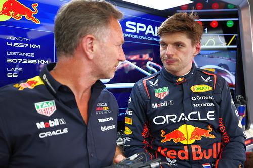 Max Verstappen, alături de Christian Horner // foto: Guliver/gettyimages