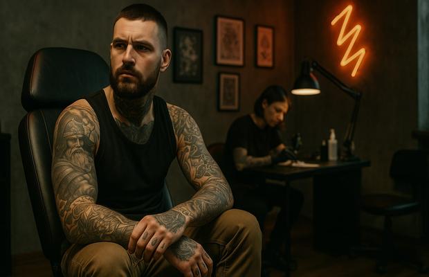 Tatuaje barbati, la limita dintre legendă urbană și arta care sperie rutina