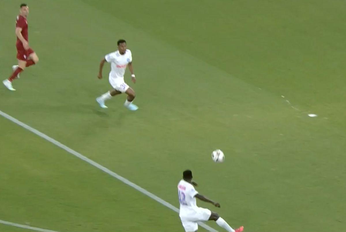 Gafa lui Ngezana în FCSB - Inter D'Escaldes