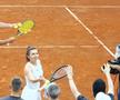 Andrei Pavel și Simona Halep la meciul demonstrativ de la Iași FOTO Roxana Fleșeru
