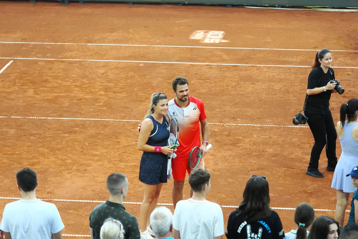 Simona Halep a făcut spectacol la Iași alături de Stan Wawrinka, Andrei Pavel și Horia Brenciu
