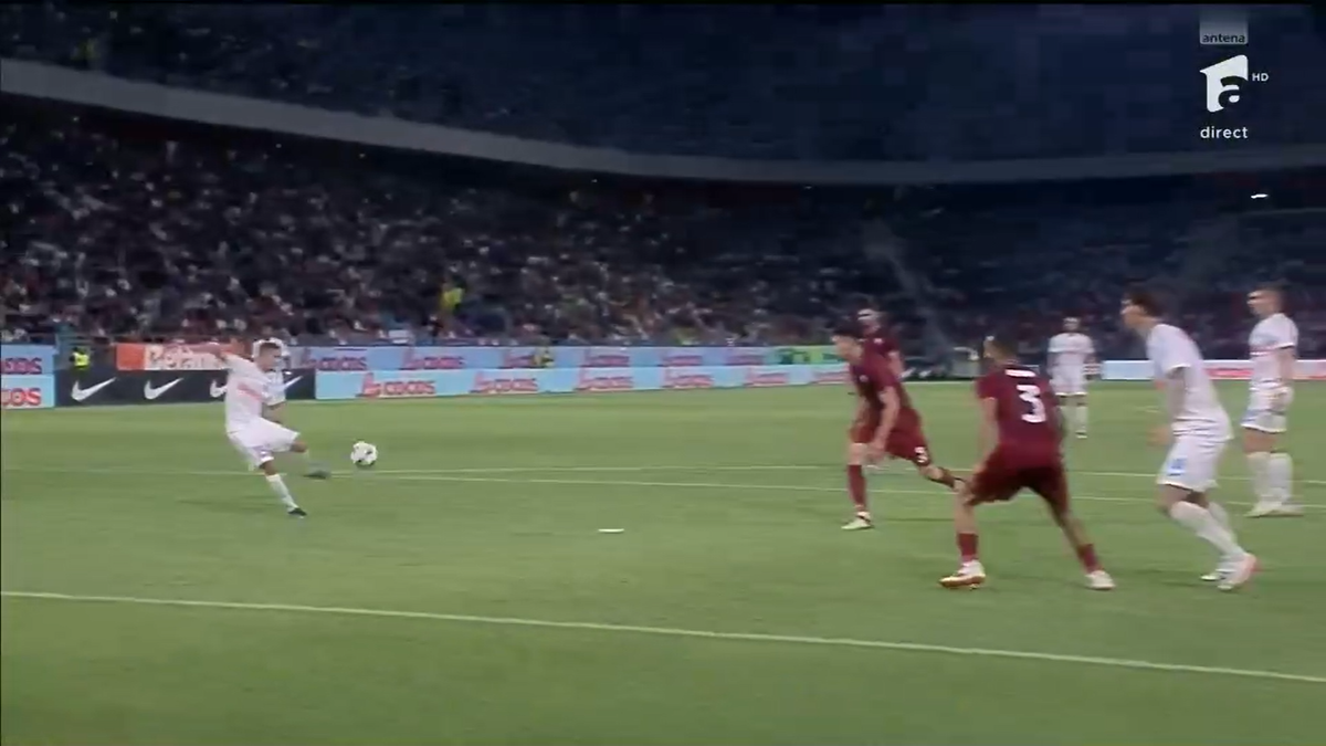 Golul marcat de Ștefănescu în FCSB - Inter D'Escaldes