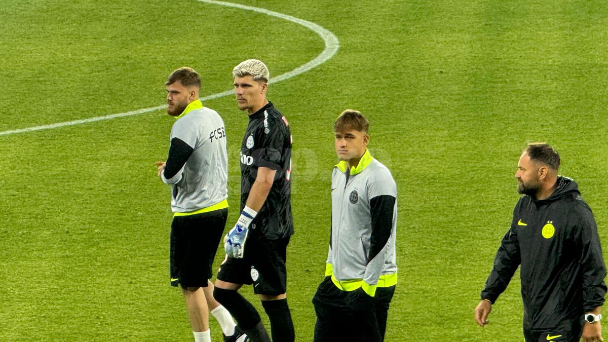Ce s-a întâmplat pe gazon imediat după FCSB - Inter d'Escaldes » Crețu a făcut din nou tumbe, un jucător a fost băgat în ședință
