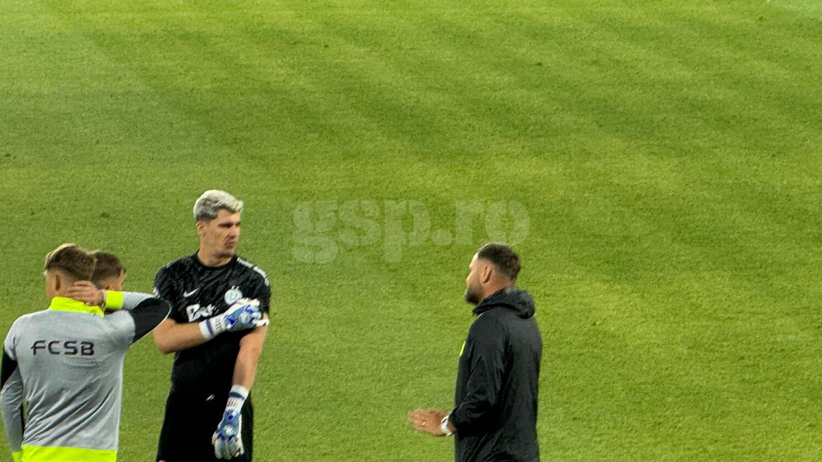 Ce s-a întâmplat pe gazon imediat după FCSB - Inter d'Escaldes » Crețu a făcut din nou tumbe, un jucător a fost băgat în ședință
