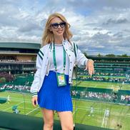 Andreea Bălan și Victor Cornea la Wimbledon // foto: instagram @andreeabalanofficial