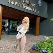 Andreea Bălan și Victor Cornea la Wimbledon // foto: instagram @andreeabalanofficial