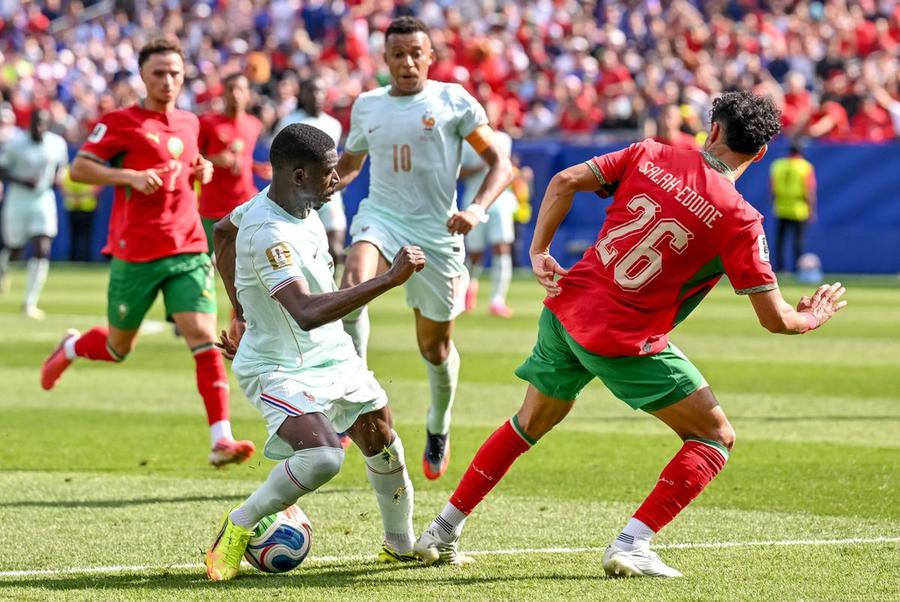 Dembele, în Franța - Maroc/ FOTO Imago Images Revolta Europei: vor două echipe în plus la CM 2030! » Distribuția șocantă a semifinalistelor pe continente