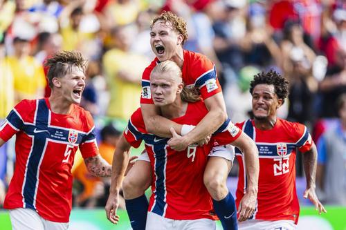 Norvegia lui Erling Haaland a ajuns în sferturile Campionatului Mondial de fotbal, foto: Imago