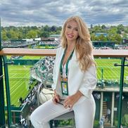 Andreea Bălan și Victor Cornea la Wimbledon // foto: instagram @andreeabalanofficial