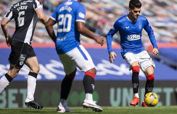 RANGERS - ST. MIRREN 3-0. FOTO Ianis Hagi, integralist în meciul care duce Rangers pe primul loc în Scoția