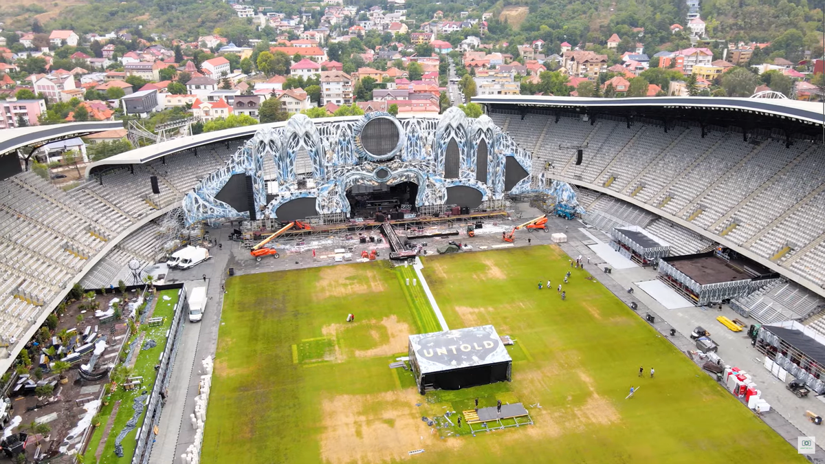 Cum poate să arate gazonul pe Cluj Arena, după festivalul Untold