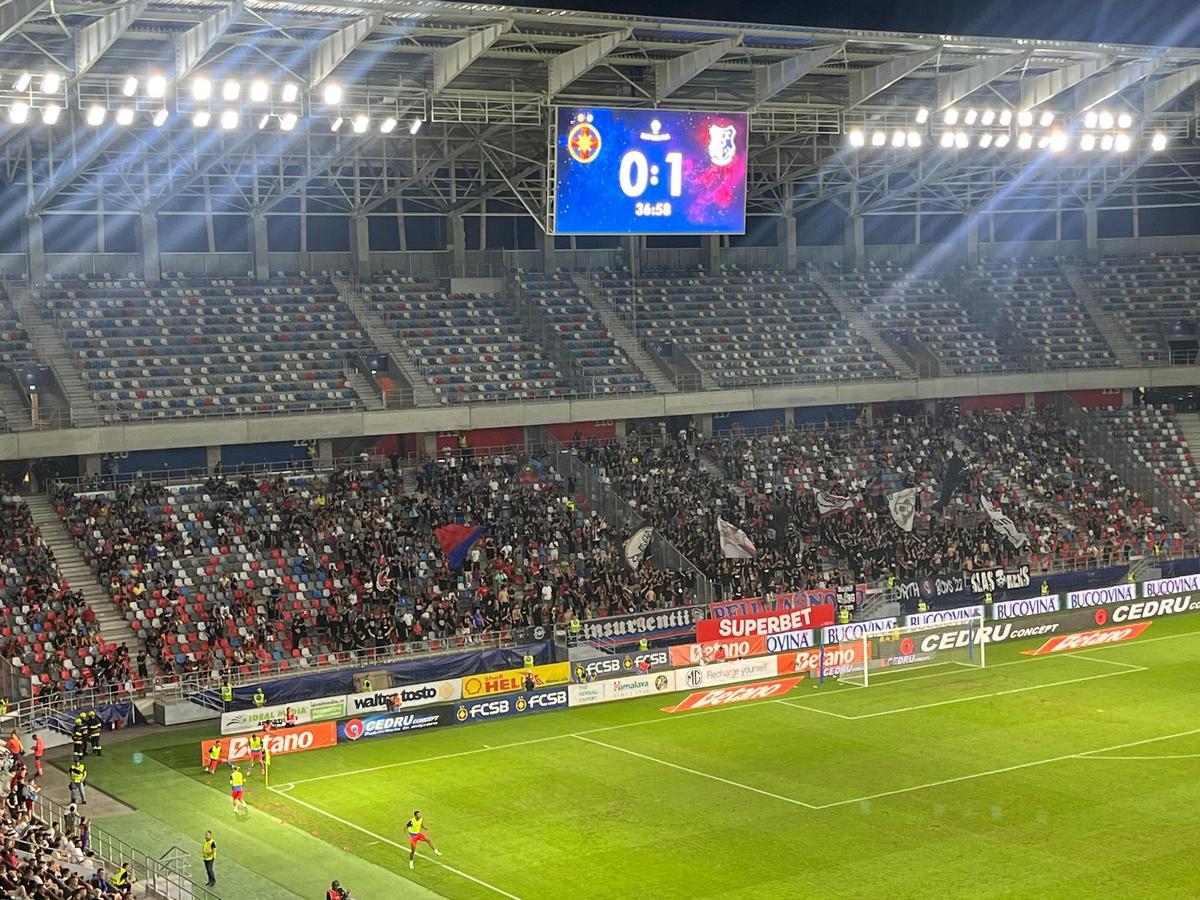 Numărul OFICIAL al spectatorilor prezenți în Ghencea la FCSB - Farul