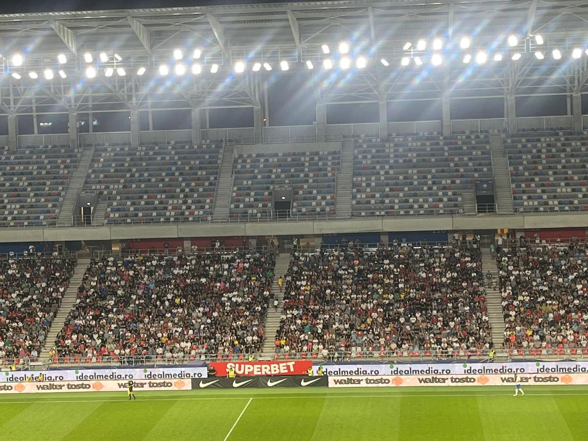 Numărul OFICIAL al spectatorilor prezenți în Ghencea la FCSB - Farul