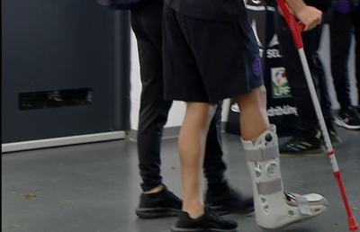 Titularul de la FCSB, în cârje » Problemă majoră după meciul cu Farul