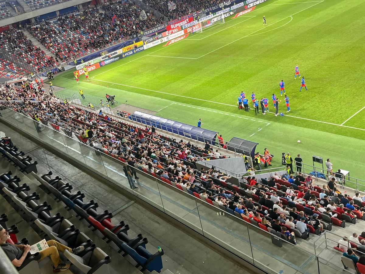 Numărul OFICIAL al spectatorilor prezenți în Ghencea la FCSB - Farul
