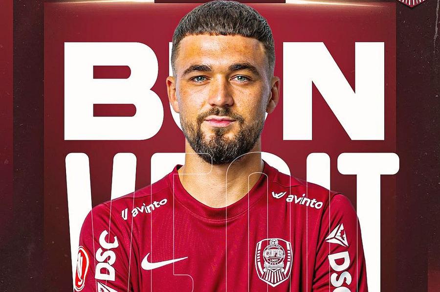 Prezentarea oficială a lui Ovidiu Perianu la CFR Cluj A plecat de la FCSB la rivală să-și dea restart, dar la CFR nu prinde lotul