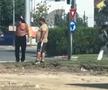 Gigi Becali, la bustul gol pe șantier