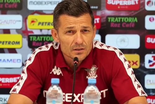 Costel Gâlcă, antrenorul de la Rapid, la conferința de presă