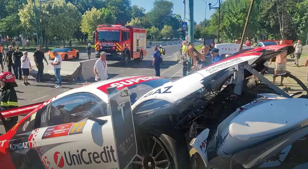 Marco Leu, fiul regretatului Mihai Leu, a făcut accident în deschiderea Raliului Timișoarei