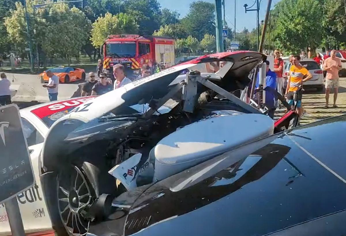 Marco Leu, fiul regretatului Mihai Leu, a făcut accident în deschiderea Raliului Timișoarei