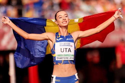 Ștefania Uță, campioană europeană U20 la 400 m garduri/Foto: Getty Images