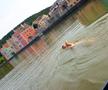 Românul Avram Iancu a devenit primul om care a înotat 4.448 de kilometri, de la Marea Nordului la Marea Neagră, fără costum de neopren/ foto: Facebook
