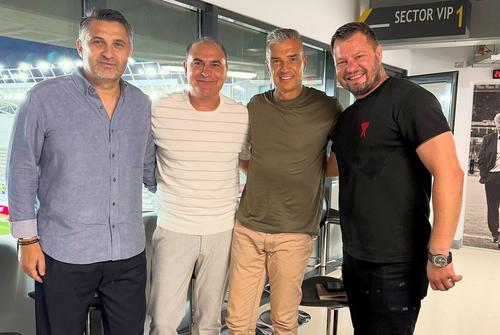 De la stânga la dreapta: Claudiu Niculescu, Ionel „Jerry” Gane, Daniel Pancu, Marius Niculae // foto: Instagram @ marius.niculae.official