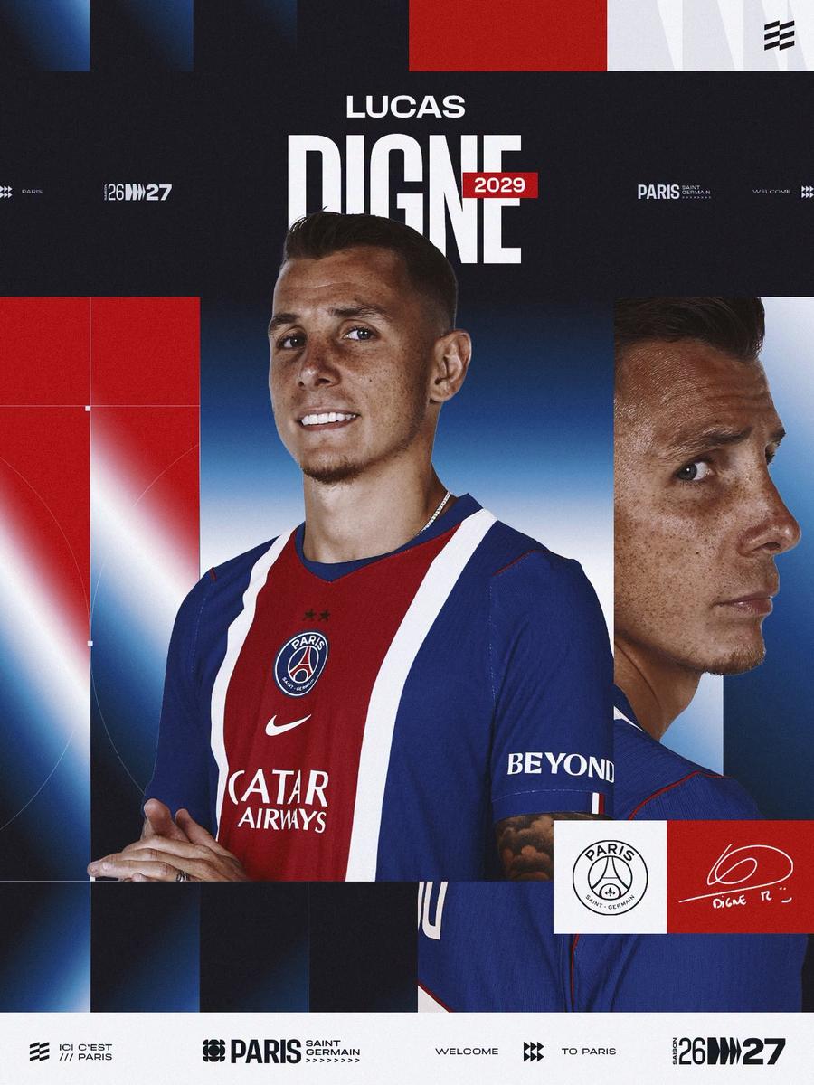 Lucas Digne a revenit la PSG // foto: facebook @PSG Revenire oficializată la PSG: titularul Franței va evolua sub comanda lui Luis Enrique