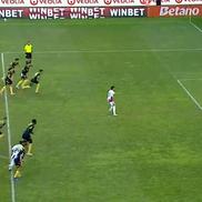 Nuno Pedro a ratat un penalty în Petrolul - Oțelul // FOTO: captură @Prima Sport