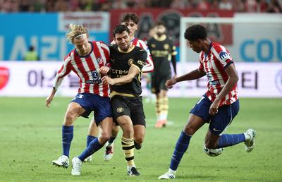 Manchester City s-a încălzit pentru Arsenal cu o victorie în fața lui Atletico » „Cetățenii” s-au impus la Seul