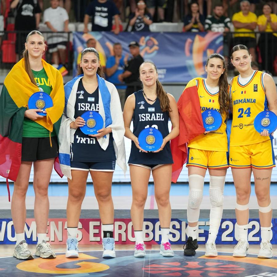 Cvintetul ideal al Campionatului European U18, divizia B. Două românce au fost incluse/Foto: fiba.basketball România, argint la Campionatul European U18, divizia B! Scene fabuloase după încheierea finalei