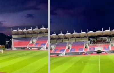 În plină criză energetică, nocturna stadionului din Târgoviște a fost aprinsă în două seri consecutive. Explicația incredibilă: „Nu e nicio risipă”