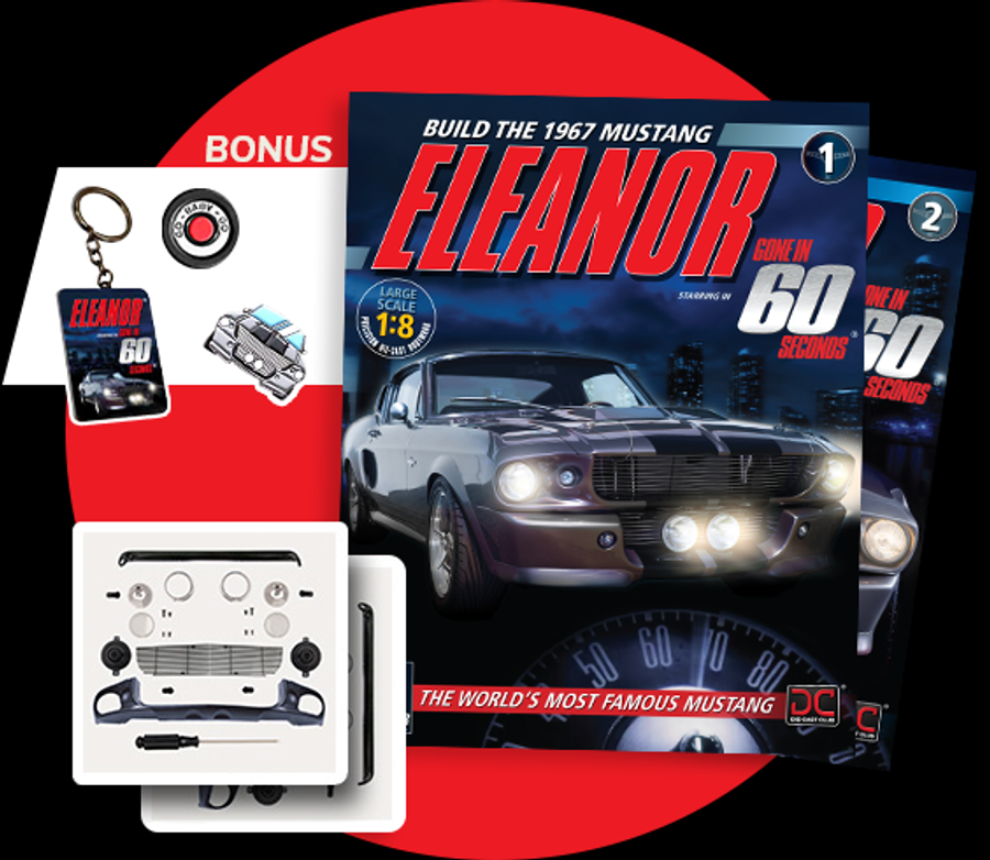 Construiește-ți acum un Mustang Eleanor 1:8!