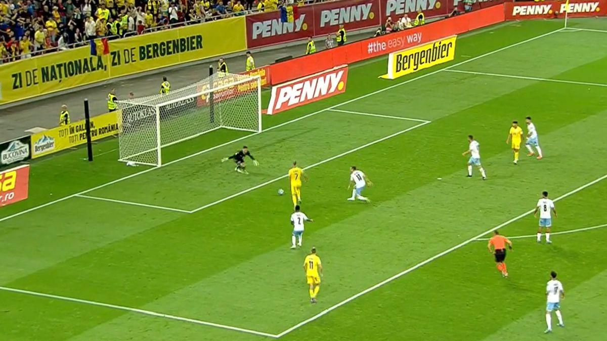 România - Israel. Gol Denis Alibec