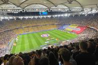 Scenografie eminesciană pe Arena Națională » Ce au afișat suporterii înaintea meciului România - Israel