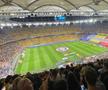 Cei 45.000 de spectatori prezenți pe Arena Națională la duelul Israel - România, din preliminariile EURO 2024, au oferit o scenografie deosebită, cu însemnele tricolore.