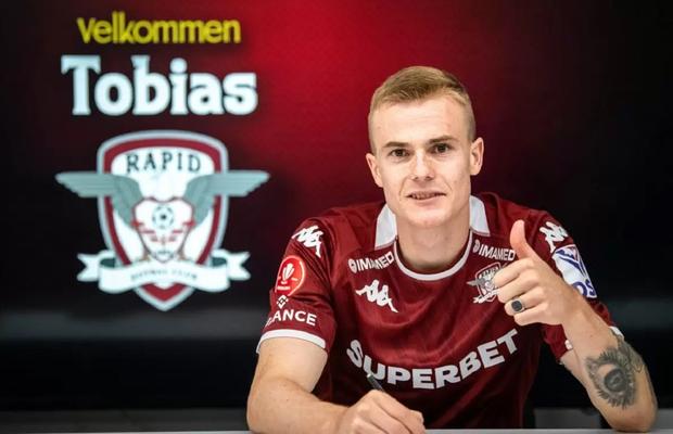 Marea calitate a lui Tobias Christensen, noul transfer de la Rapid. Profilul primului norvegian din istoria Giuleștiului
