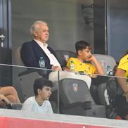 Dan Șucu, Anghel Iordănescu, Răzvan Burleanu, Mirel Rădoi și Viorel Moldovan, la România - Lituania, foto: Raed Krishan (GSP)
